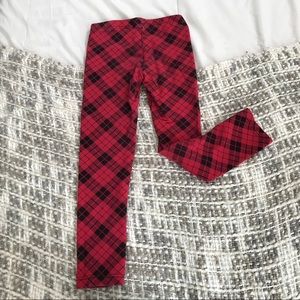 Red Plaid Leggings
